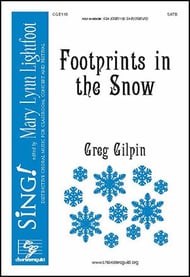 Footprints in the Snow SATB choral sheet music cover Thumbnail